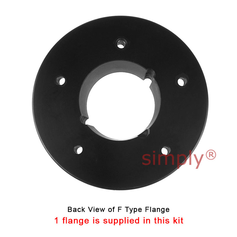 Major Brand F60F/F60B Inner Facing Taper Bore/Pilot Bored Tyre Drive Coupling Assembly with Fire Resistant Antistatic (F.R.A.S) Tyre