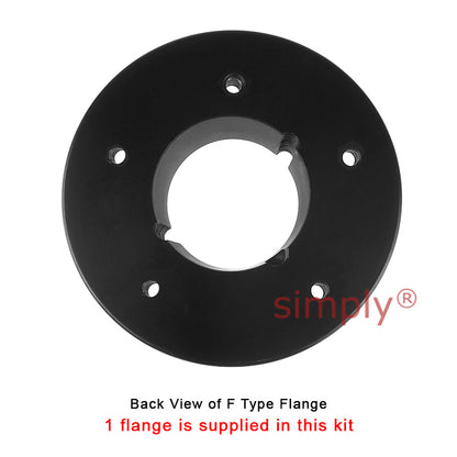 Major Brand F60F/F60B Inner Facing Taper Bore/Pilot Bored Tyre Drive Coupling Assembly with Fire Resistant Antistatic (F.R.A.S) Tyre