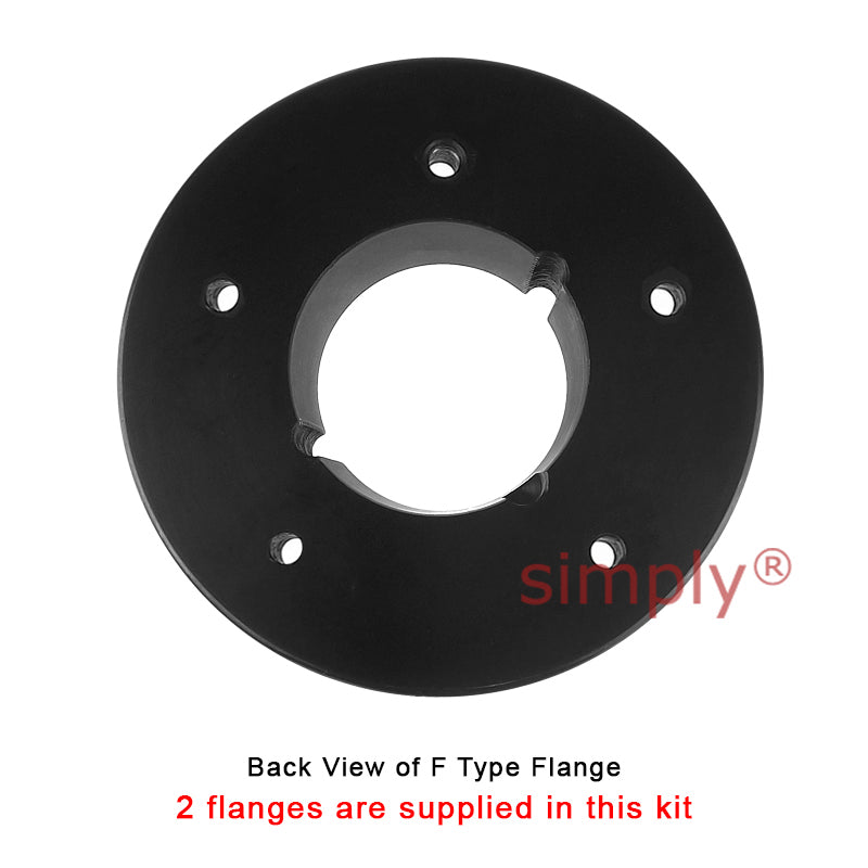Major Branded F70F/F70F Inner Facing Taper Bores Type Tyre Drive Coupling Assembly with Natural Rubber Tyre