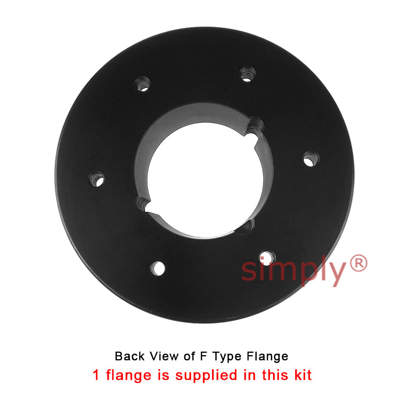 Major Branded F110F/F110B Inner Facing Taper Bore/Pilot Bored Tyre Drive Coupling Assembly with Fire Resistant Antistatic (F.R.A.S) Tyre