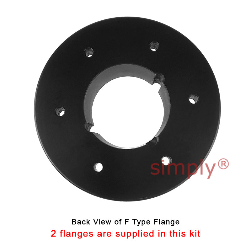 Major Branded F100F/F100F Inner Facing Taper Bores Type Tyre Drive Coupling Assembly with Fire Resistant Antistatic (F.R.A.S) Tyre