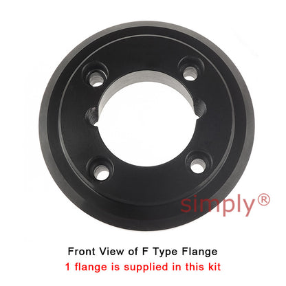 Major Brand F50H/F50F Inner/Outer Facing Taper Bores Type Tyre Drive Coupling Assembly with Natural Rubber Tyre