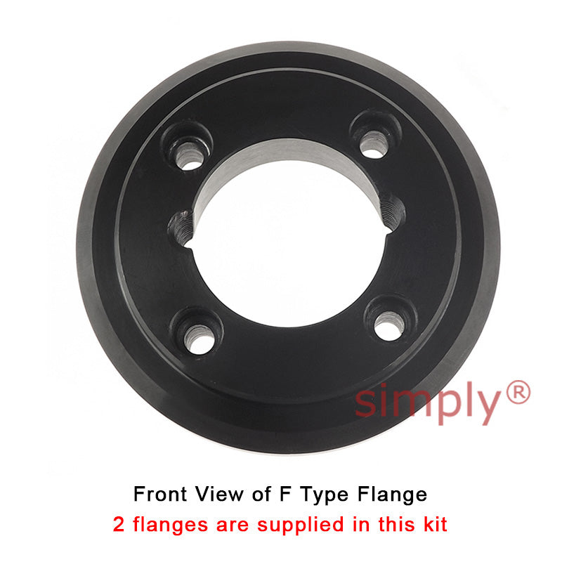 Major Branded F50F/F50F Inner Facing Taper Bores Type Tyre Drive Coupling Assembly with Natural Rubber Tyre
