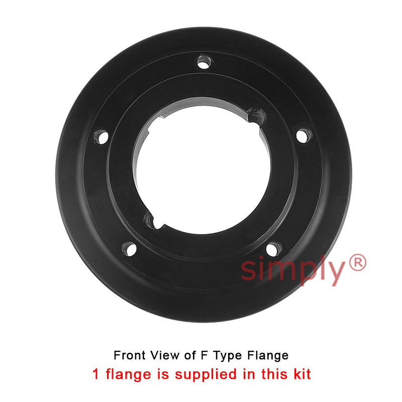 Major Brand F60F/F60B Inner Facing Taper Bore/Pilot Bored Tyre Drive Coupling Assembly with Fire Resistant Antistatic (F.R.A.S) Tyre