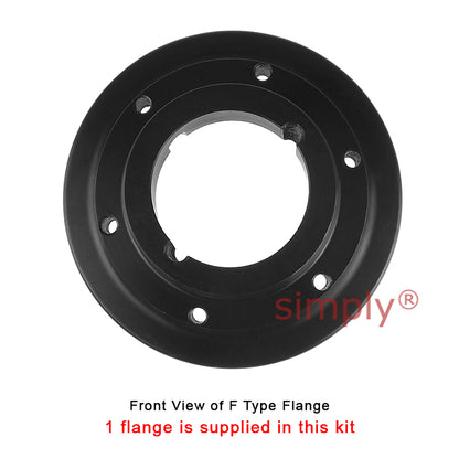 Major Branded F80H/F80F Inner/Outer Facing Taper Bores Type Tyre Drive Coupling Assembly with Natural Rubber Tyre