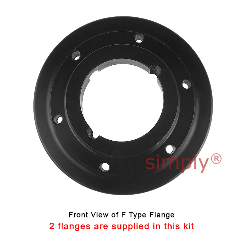 Major Brand F100F/F100F Inner Facing Taper Bores Type Tyre Drive Coupling Assembly with Natural Rubber Tyre