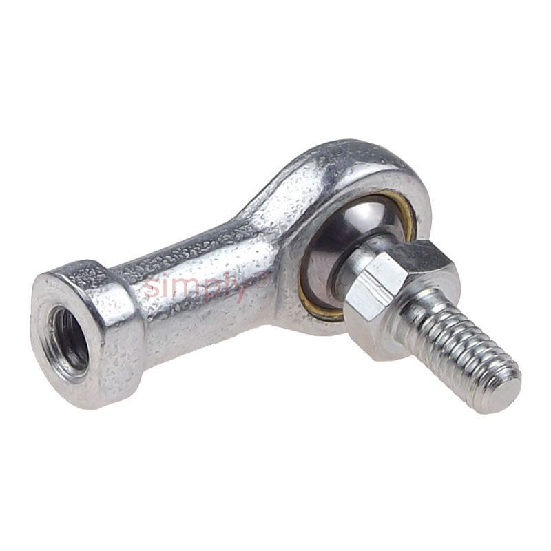 Dunlop FBL-M10S Left Hand Metric Steel / Bronze Lined Maintenance Required Studded Female Rod End M10x1.5 Thread