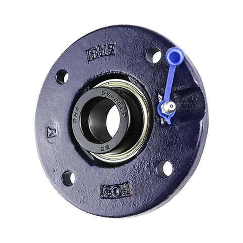 RHP FC1.15/16EC-RHP Four Bolt Round Cast Iron Flanged Bearing Unit and 1-15/17 Insert