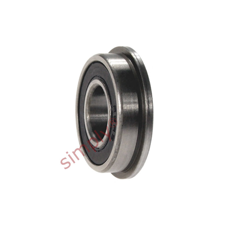 F68052RS Budget Rubber Sealed Flanged Thin Section Deep Groove Ball Bearing 25x37x7mm