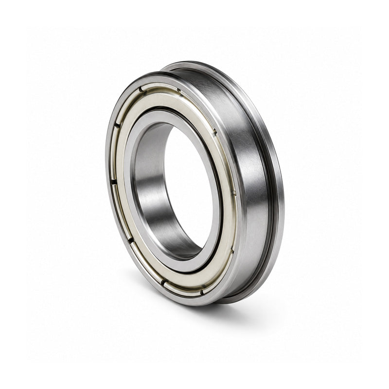 SF6803ZZ Budget Metal Shielded Stainless Steel Flanged Thin Section Deep Groove Ball Bearing 17x26x5mm