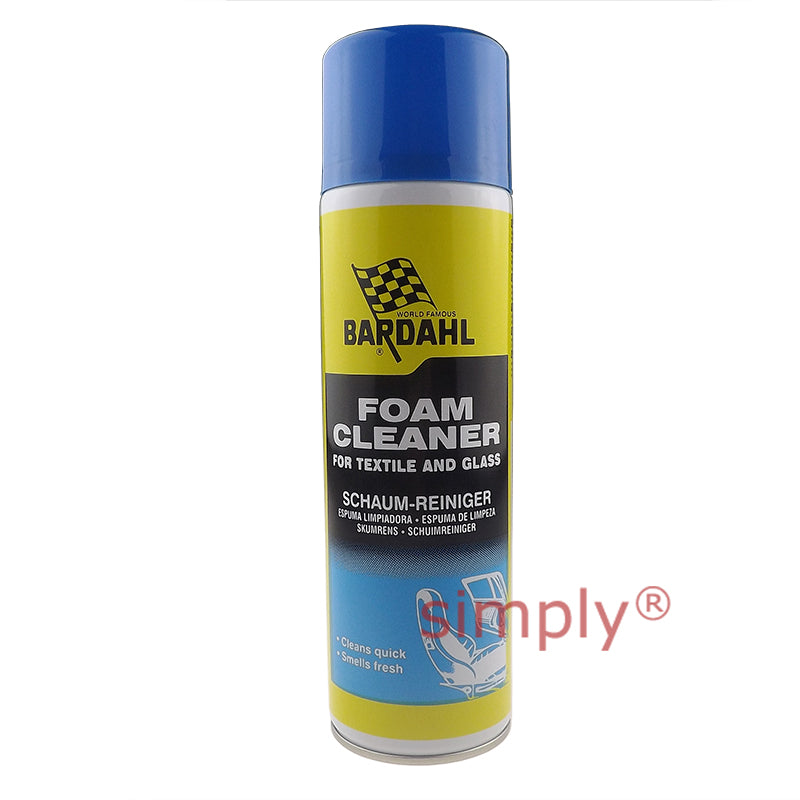 Bardahl Multipurpose Foam Cleaner for Upholstery Plastics Carpets Mirrors Headlights and More 500ml