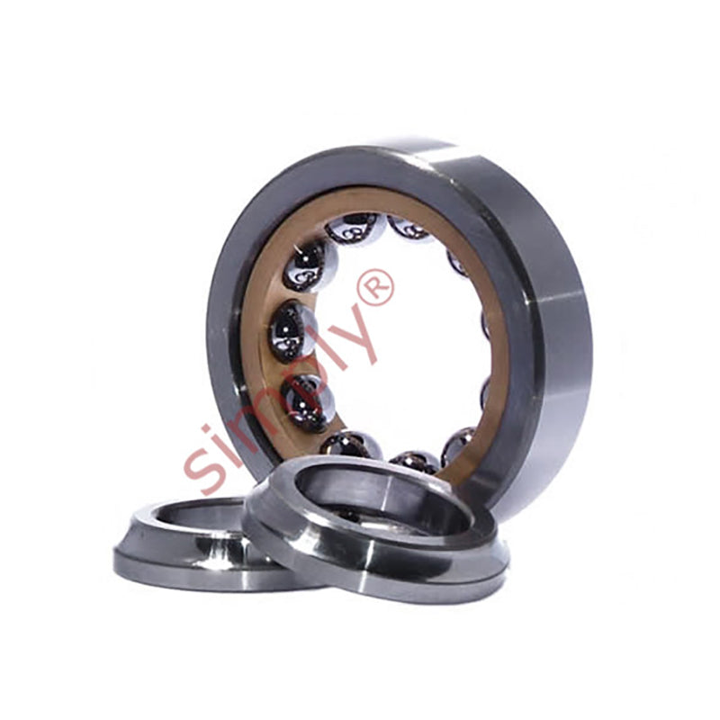 SKF QJ209MA Four Point Contact Ball Bearing with Brass Cage 45x85x19mm