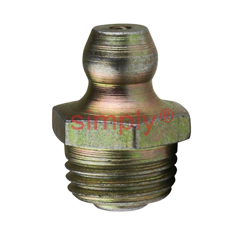 1/8x27 SAE-LT Special Self-forming Thread Hardened Mild Steel Zinc Plated Straight Hydraulic Grease Nipples - Pack of 500