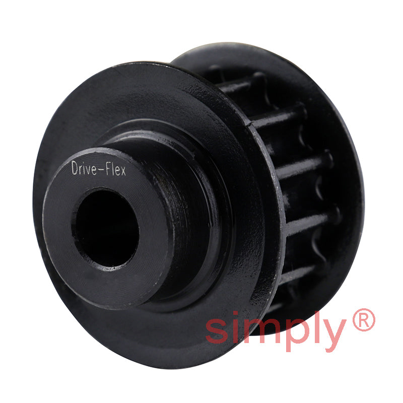 P44-8M-30F - 8mm Pitch 44 Tooth Flanged HTD Type Steel Pilot Bore Timing Pulley for 30mm Wide Belts