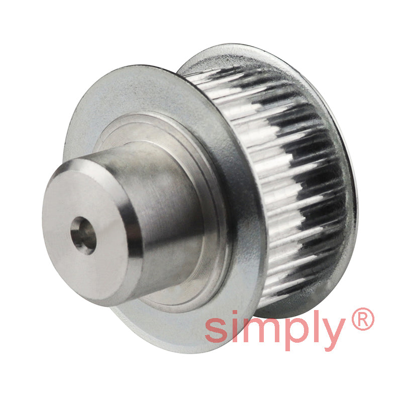 P24-3M-09F - 3mm Pitch 24 Tooth Flanged HTD Type Aluminium Timing Pulley for 9mm Wide Belts
