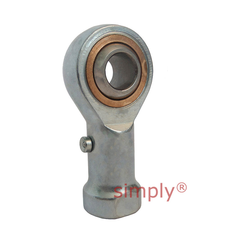 Fluro GIS14 Right Hand Steel / Bronze Female Plain Rod End M14 Thread
