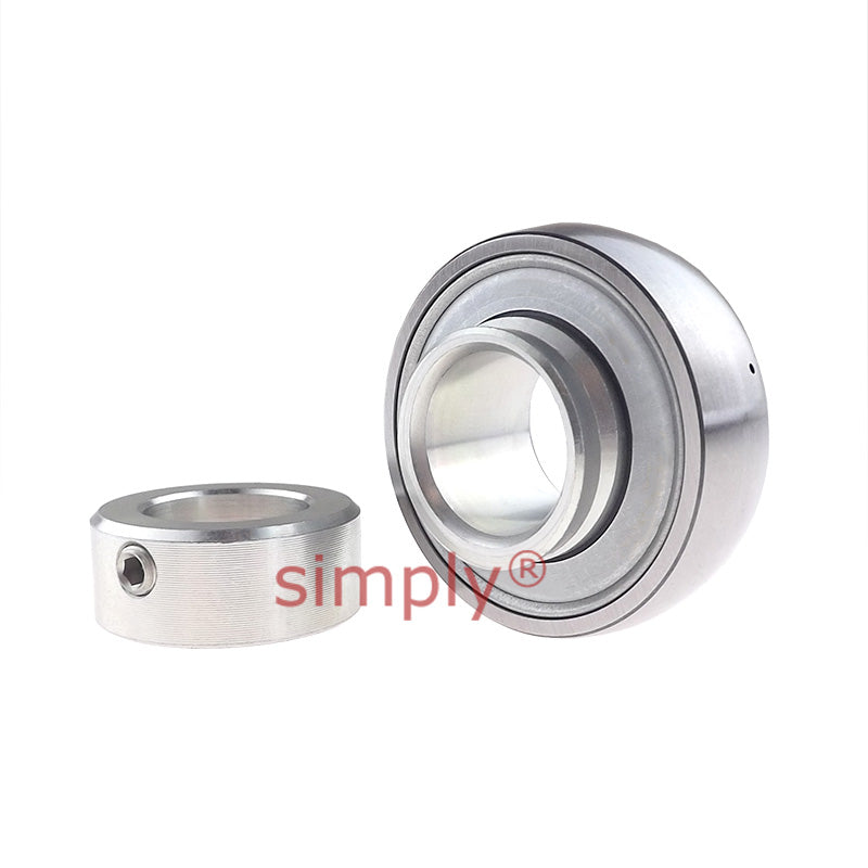PFI RAE30NPPB-3L Single Row Agricultural Bearing Insert with Eccentric Collar 30x62x35.7mm - Allow 2-3 Days