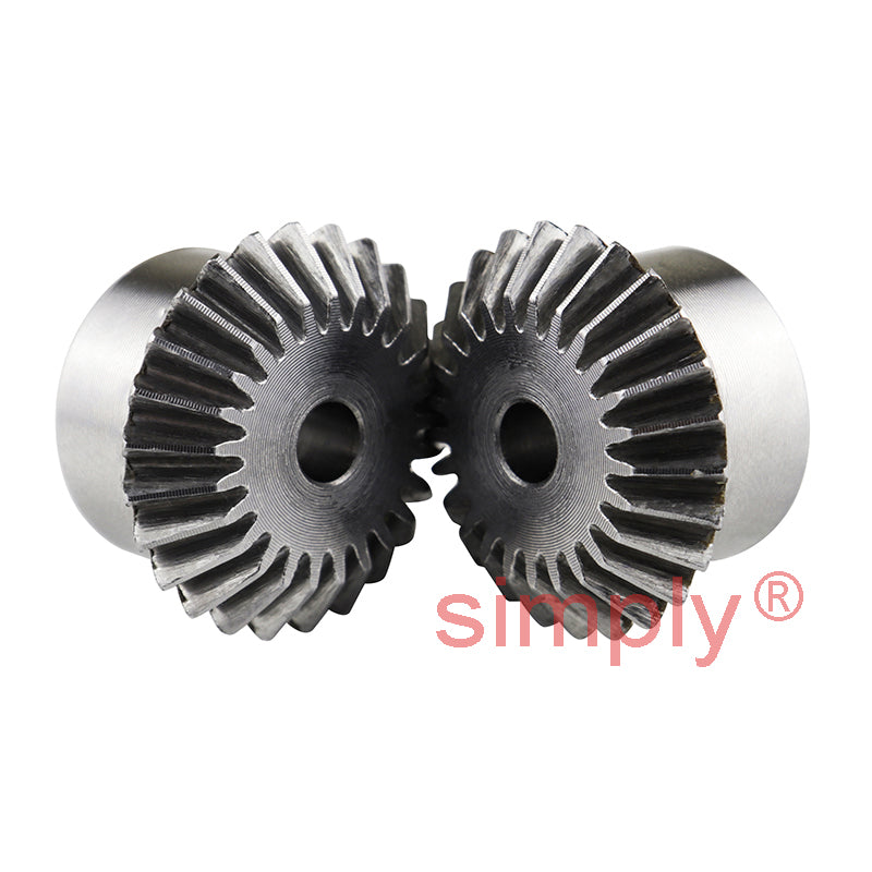 SBM35/20 Metric En8 Steel Mitre Gear (Set of 2) 20 Tooth 3.5 MOD 20 Deg Pressure Angle
