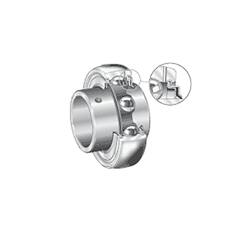 INA GY1104206KRRBAS2/V Imperial Spherical Outer Bearing Insert with R Seals and Grub Screws 31.75x62x38.1mm