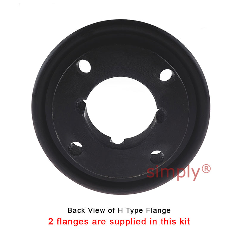 Major Branded F50H/F50H Outer Facing Taper Bores Type Tyre Drive Coupling Assembly with Natural Rubber Tyre