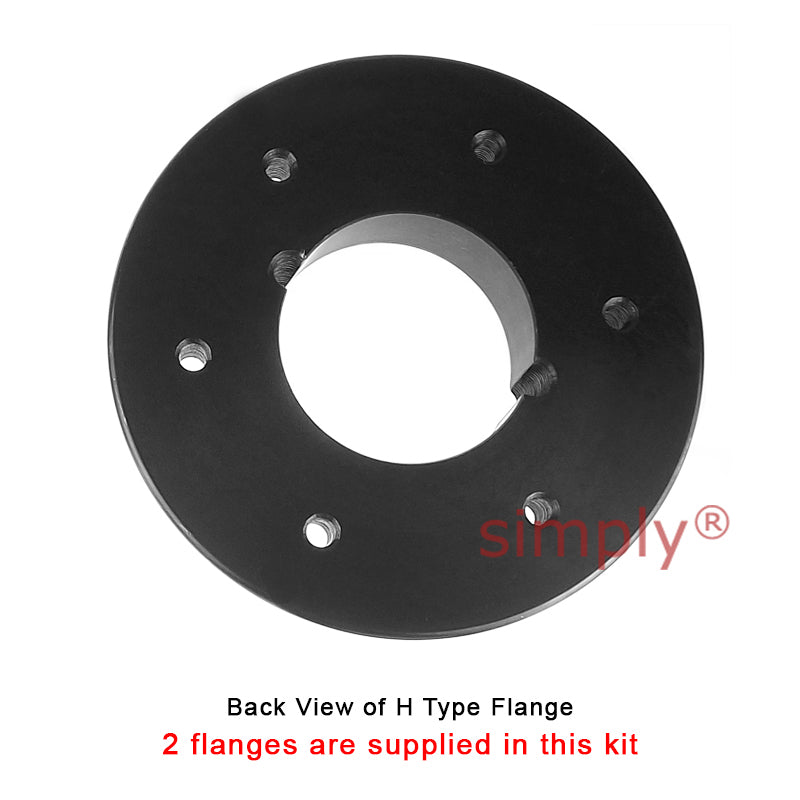 Major Branded F90H/F90H Outer Facing Taper Bores Type Tyre Drive Coupling Assembly with Natural Rubber Tyre