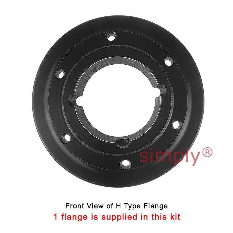 Major Branded F80H/F80F Inner/Outer Facing Taper Bores Type Tyre Drive Coupling Assembly with Fire Resistant Antistatic (F.R.A.S) Tyre