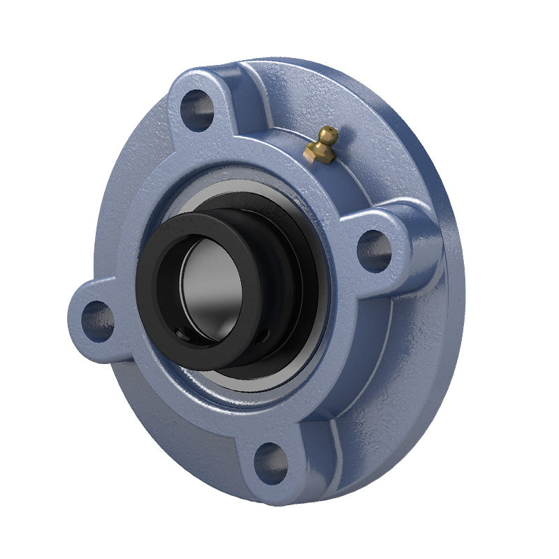 HCFC211-34 Imperial Four Bolt Cast Iron Round Flanged Housing with 2-1/8 inch Eccentric Collar Insert
