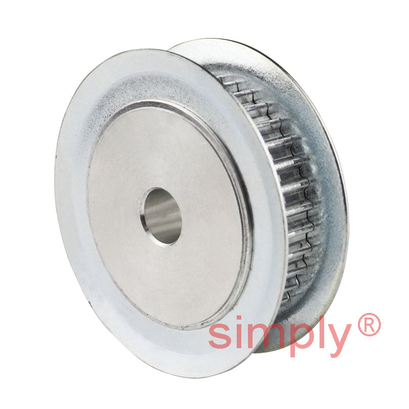 P40-3M-15F - 3mm Pitch 40 Tooth Flanged HTD Type Aluminium Pilot Bore Timing Pulley for 15mm Wide Belts