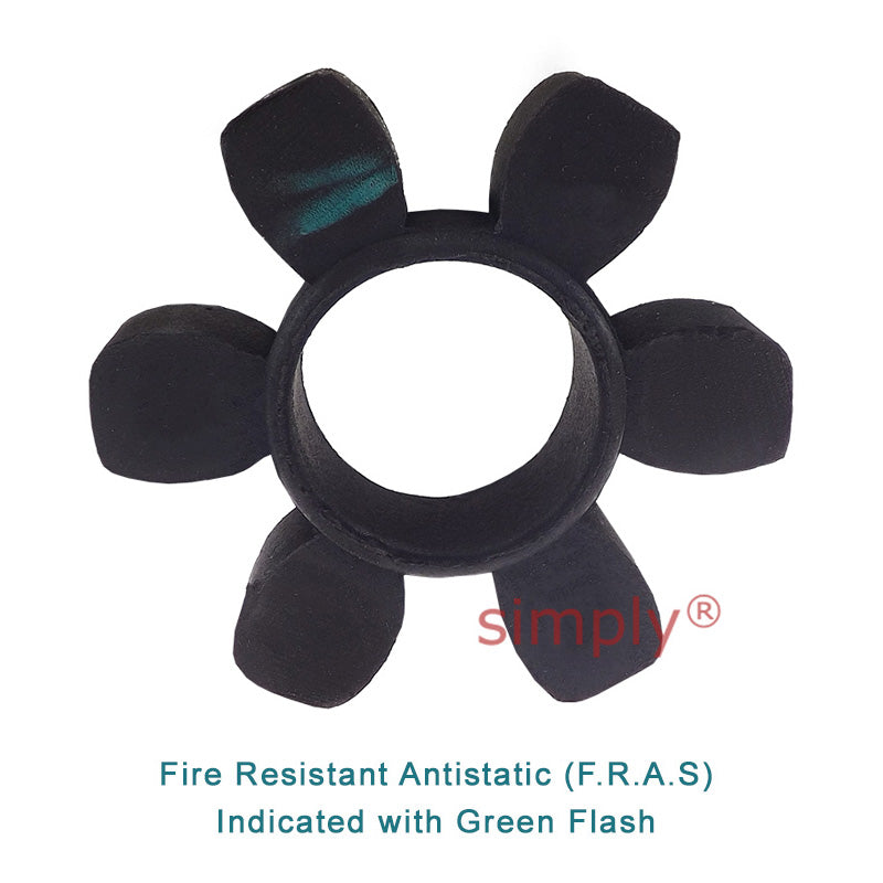 Major Branded HRC230F/HRC230B Coupling Assembly Inner Facing Taper Bore/Pilot Bored Max Bush Bore 75mm / 3 inch with Fire Resistant Antistatic (F.R.A.S) Insert