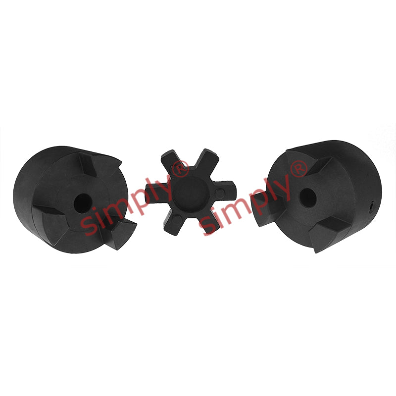 Major Branded L190B/L190B Pilot Bored Jaw Coupling Assembly Max Bore 55mm with Nitrile Rubber Insert