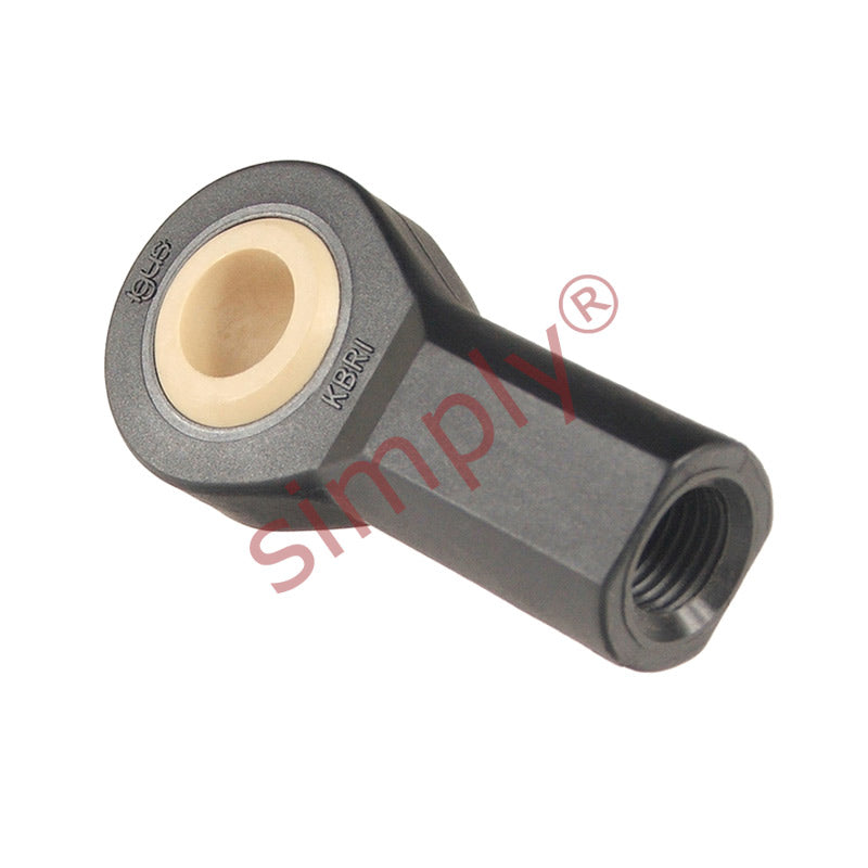 igubal KBRI03 Right Hand Female Plastic Rod End 0.187 inch Bore 10-32 Thread