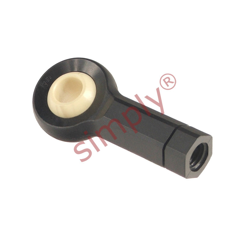 igubal KBRM06CLMH Right Hand Female Plastic Rod End with Hexagon Body 6mm Bore M6 Thread 