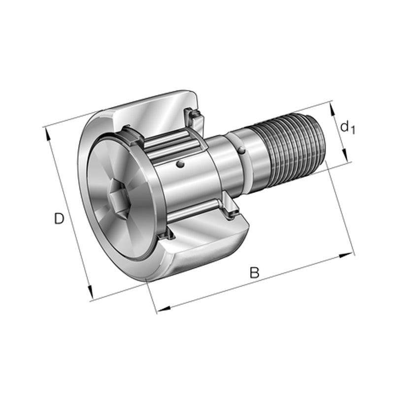 INA KR30-PP Stud Type Track Roller 12x30x40mm - Allow 1-2 Days - Contact Us For Faster Delivery