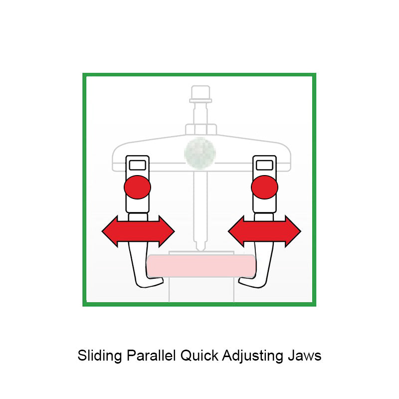 KUKKO Series 1-92-P Quick Adjusting Standard Pulling Jaws (Pair) 100mm Allow 2-3 Days
