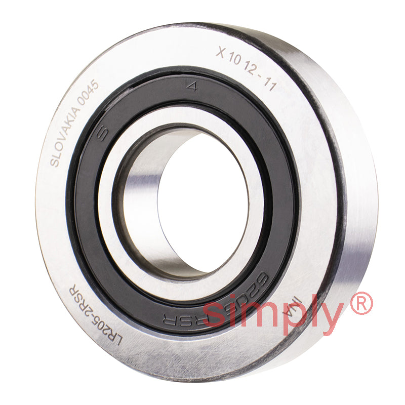 INA LR2052RSR Rubber Sealed Track Roller with Crowned Outer Race 25x62x15mm