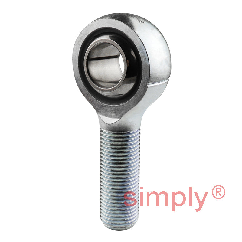 Dunlop MP-M16C Right Hand Metric Steel / Nylon Lined Maintenance Free Plain Male Rod End M16x1.5 Thread - Allow 7-10 Days