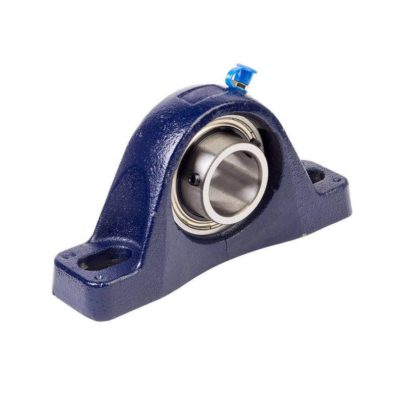 RHP MP3-1/4 Two Bolt Cast Iron Pillow Block and 3-1/4 Bore Grub Screw Insert