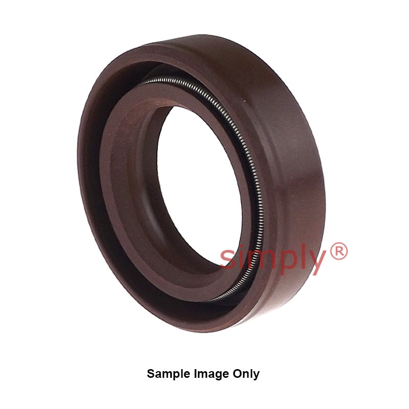 NAK 10x19x6.5mm FKM Rubber Double Lip Rotary Shaft Oil Seal with Stainless Spring TC