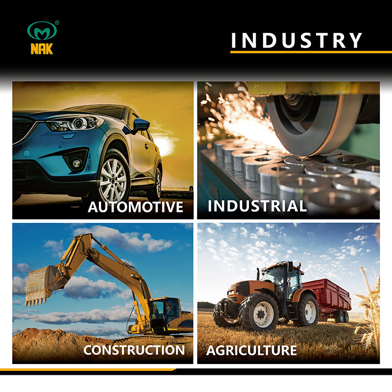 NAK 1.25x2.125x0.312 inch Nitrile Rubber Double Lip Rotary Shaft Oil Seal with Garter Spring TC