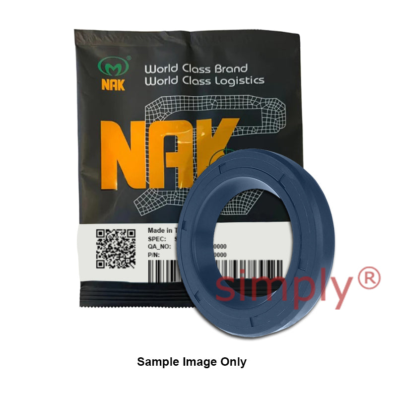 NAK 80x100x7/7.5mm HIGH PRESSURE Blue Nitrile Rubber Double Lip Rotary Shaft Oil Seal with Extra Internal Sealing Profile with Garter Spring TCN1