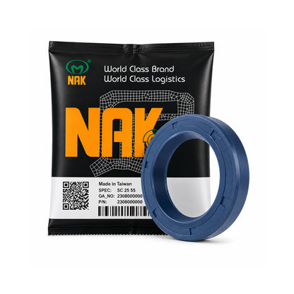 NAK 7x20x7/7.5mm HIGH PRESSURE Blue Nitrile Rubber Double Lip Rotary Shaft Oil Seal with Extra Internal Sealing Profile with Garter Spring TCN1 - Allow 7-10 Days