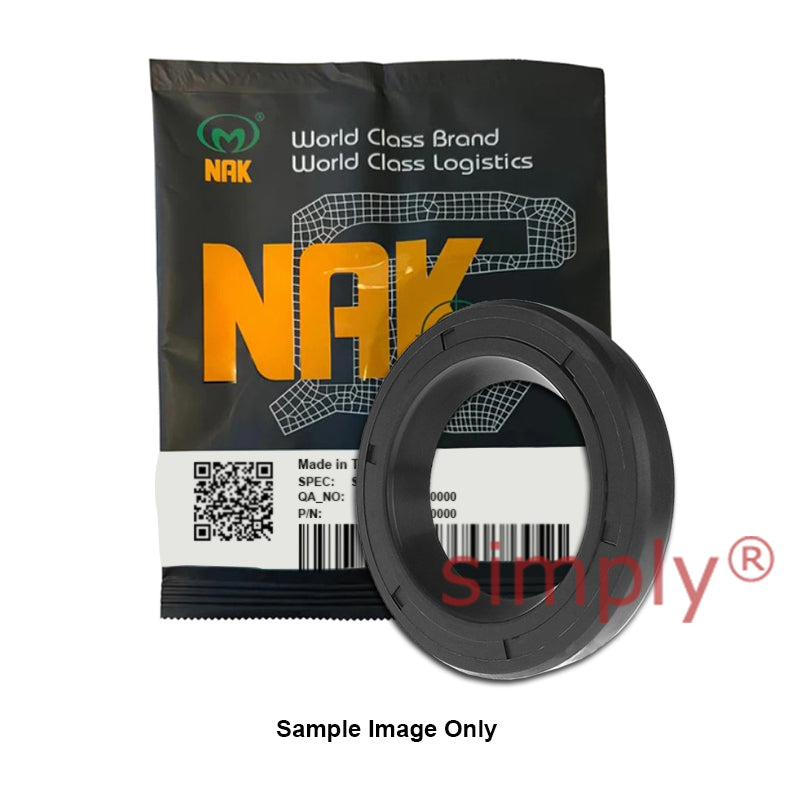 NAK 16x24x5mm Nitrile Rubber Single Lip Rotary Shaft Oil Seal VC