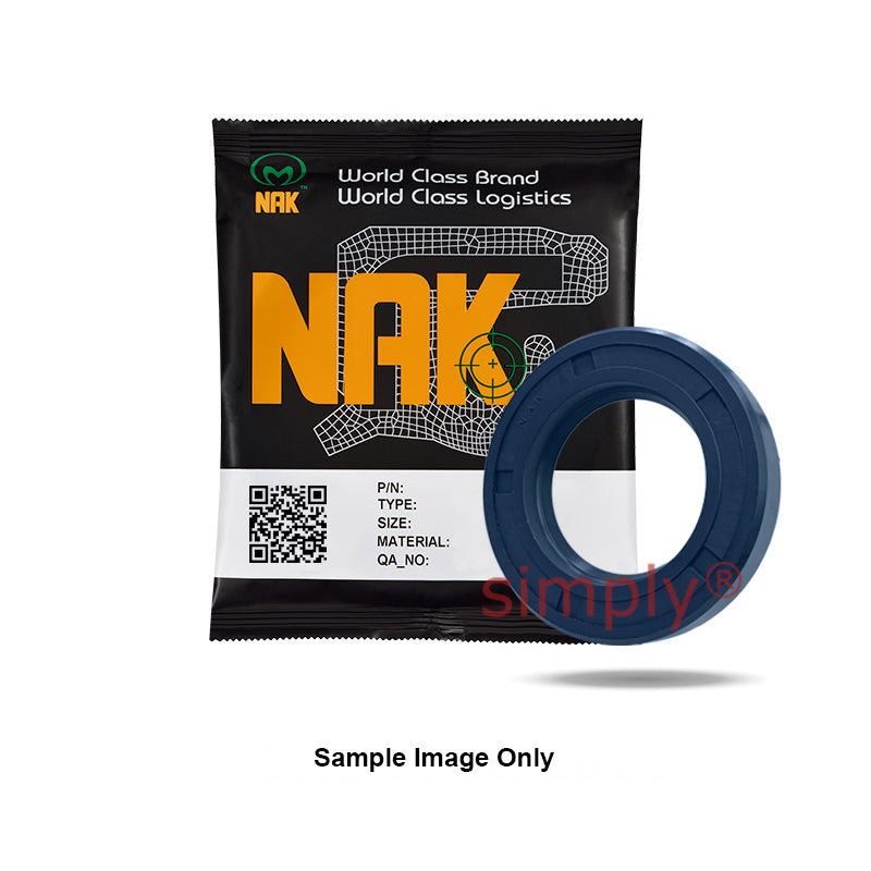 NAK 10x18x6mm Blue Nitrile Rubber Single Lip Rotary Shaft Oil Seal with Garter Spring SC - Allow 7-10 Days