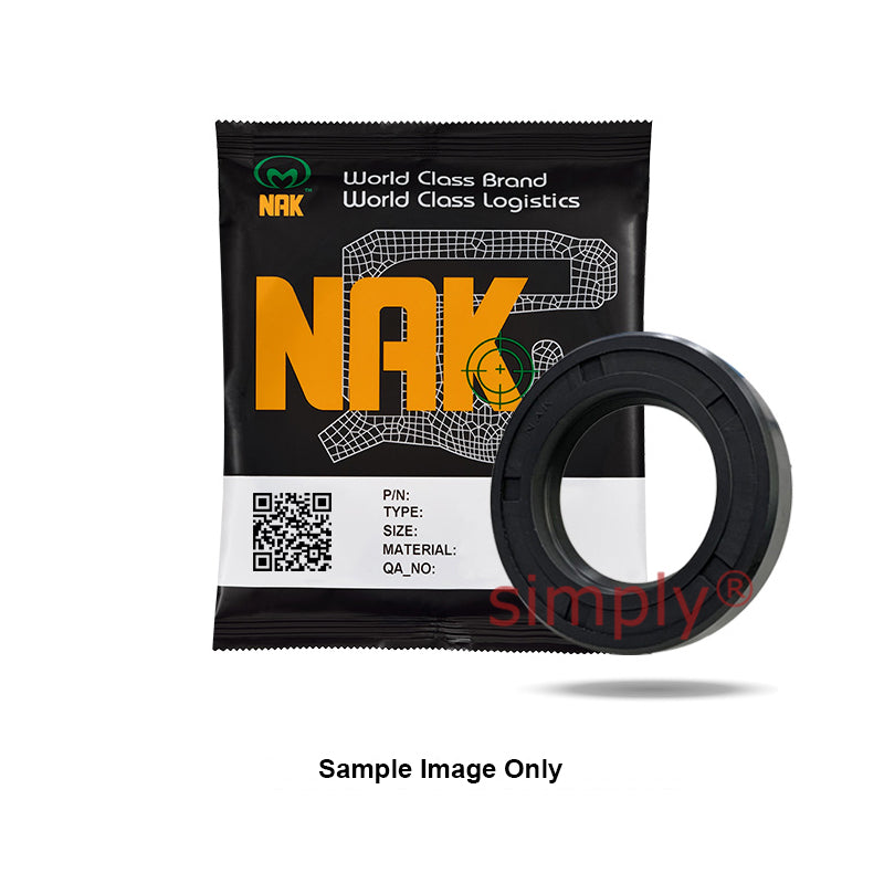 NAK 7.625x9.125x0.625 inch Nitrile Rubber Single Lip Rotary Shaft Oil Seal with Garter Spring SC