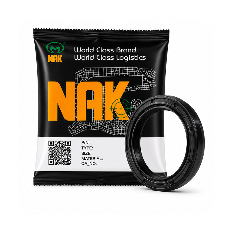 NAK 29x41x5mm Nitrile Rubber Double Lip Rotary Shaft Oil Seal with Garter Spring TC