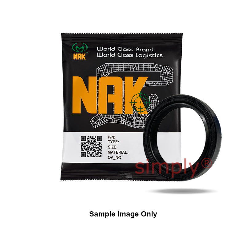 NAK 28x47x10mm Nitrile Rubber Double Lip Rotary Shaft Oil Seal with Garter Spring TC