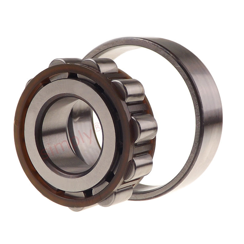 N314ETVP Single Row Cylindrical Roller Bearing Extra Load Polyamide Cage 70x150x35mm