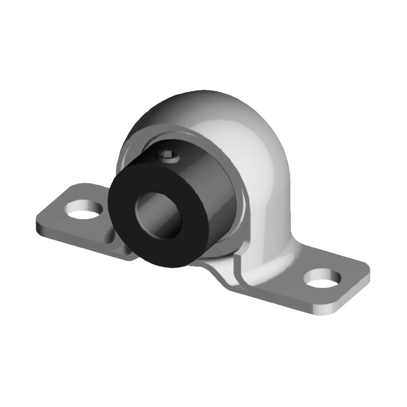 NTN AELPP207-106W3 Imperial Pressed Steel Two Bolt Plummer Block Housing with 1-3/8 inch Eccentric Collar Insert - Allow 2-3 Days