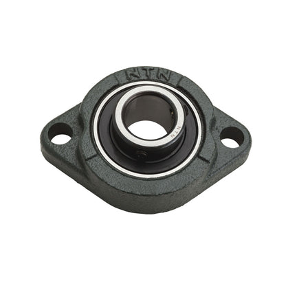 NTN ASFD206 Metric Two Bolt Oval Cast Iron Flange Housing with 30mm Bore Insert - Allow 2-3 Days