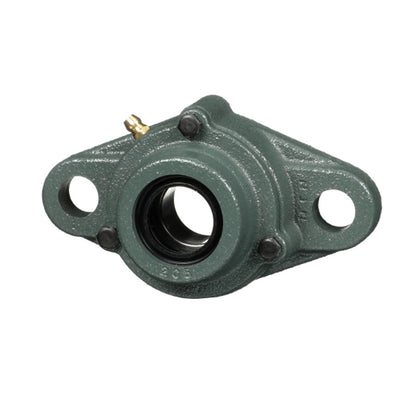 NTN C-UKFL316AD1/HA2316 Imperial Two Bolt Cast Iron Oval Housing with Cast Iron Cover - Open Version - Insert and Adaptor Sleeve Fits 2-11/16 inch Shaft - Allow 2-3 Days